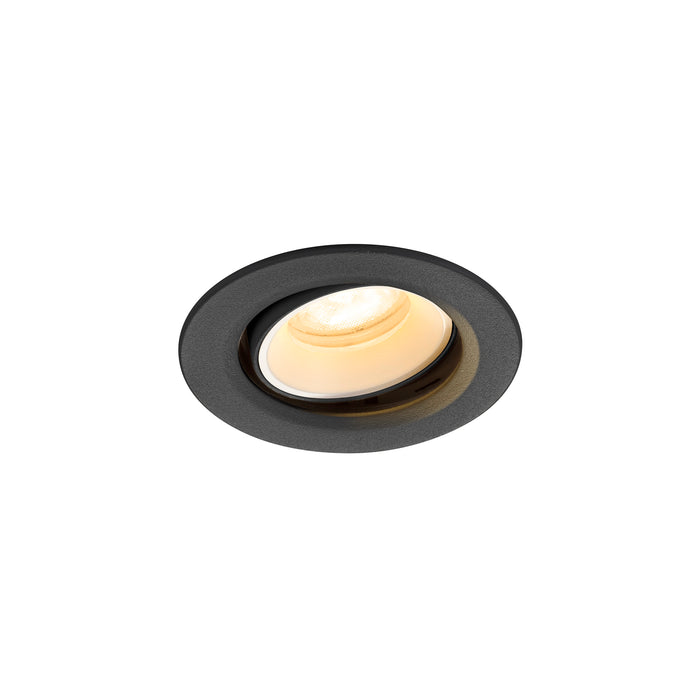 NUMINOS MOVE XS, Recessed ceiling light, 4000 K, 55°, IP20, round, black / white