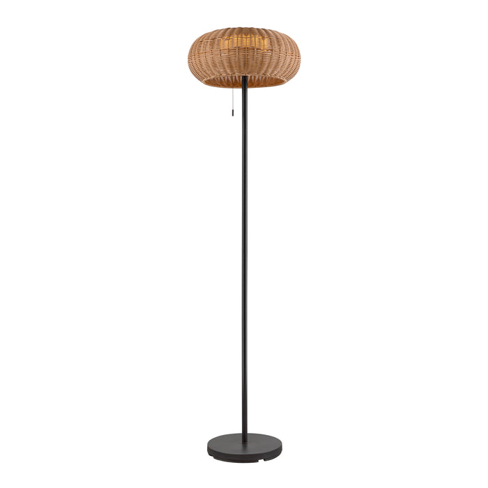 ADEGAN, outdoor free-standing light, solar, 2200 K, IP65, brown