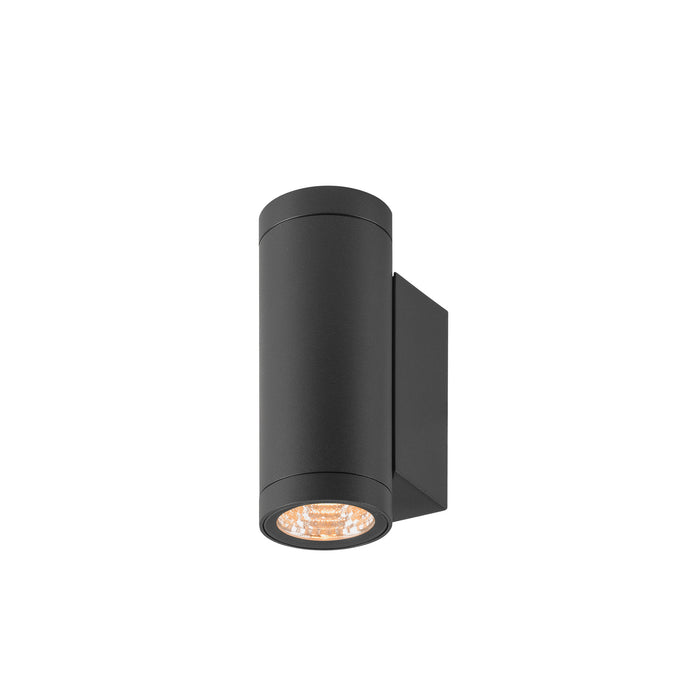 HELIA PRO S, Wall-mounted light, up/down, DALI, P1, cylindrical, 2700 K, 6W, 24°, anthracite