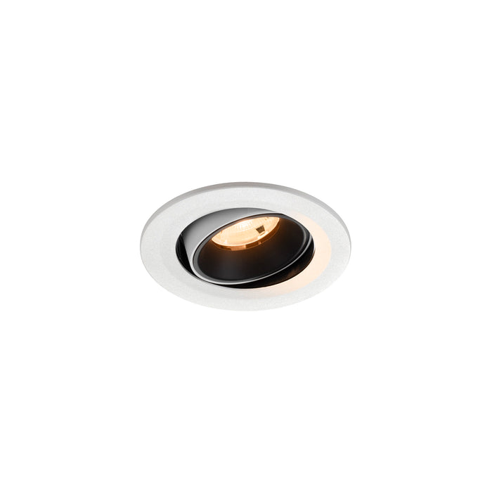 NUMINOS MOVE S, white/black recessed ceiling light 2700 K 20°