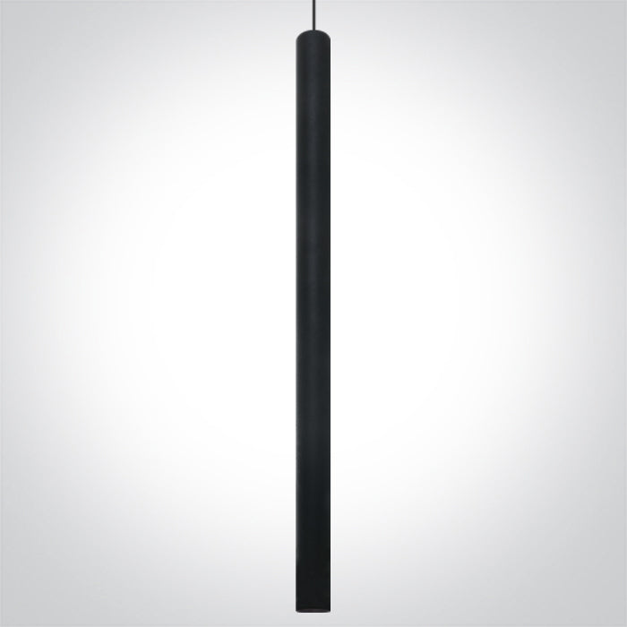 BLACK PENDANT TRACK LED 8W WW 36deg IP20 230V