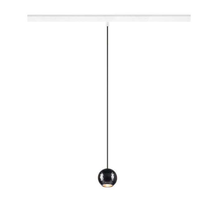 DYSKO, 48V Pendant light, DALI, pendant length 200 cm, 2700K, 36°, DALI, white / black