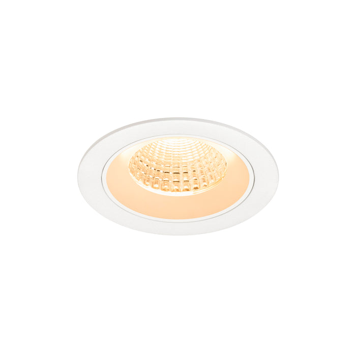 NUMINOS M, Recessed ceiling light, 2700 K, 55°, IP20, round, white