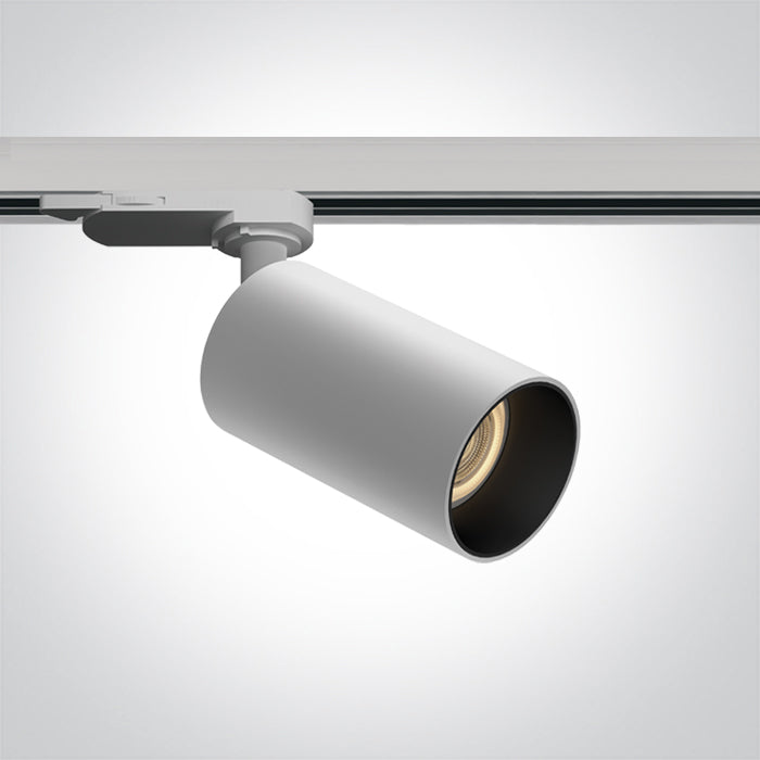 WHITE 10W GU10 TRACK SPOT 100-240V DARK LIGHT