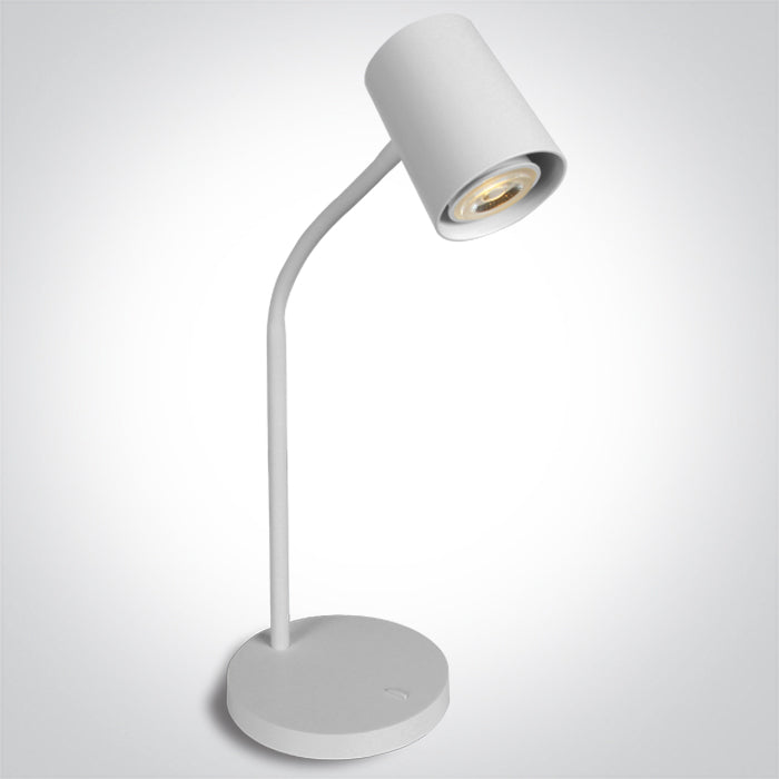 WHITE TABLE LAMP GU10 10W EU PLUG