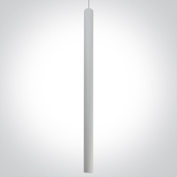 WHITE PENDANT TRACK LED 8W WW 36deg IP20 230V