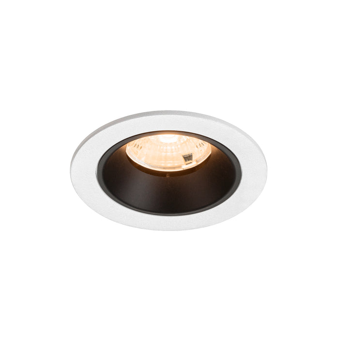 NUMINOS S, white/black recessed ceiling light 2700 K 55°