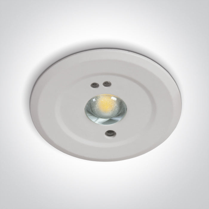 EMERGENCY RECESSED 3hrs 1,5W LED 230v SELF TEST