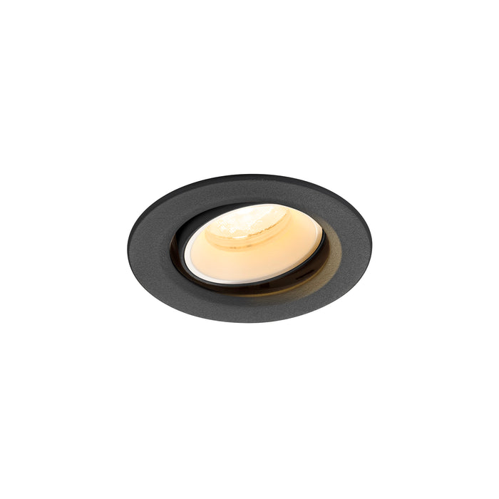 NUMINOS MOVE XS, Recessed ceiling light, 4000 K, 40°, IP20, round, black / white