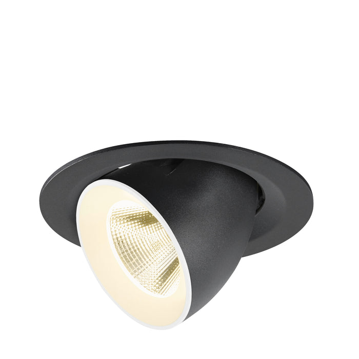 NUMINOS GIMBLE M, Recessed ceiling light, 4000 K, 20°, black / white