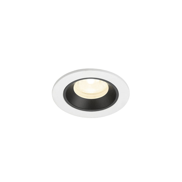 NUMINOS XS, white/black recessed ceiling light 4000 K 40°