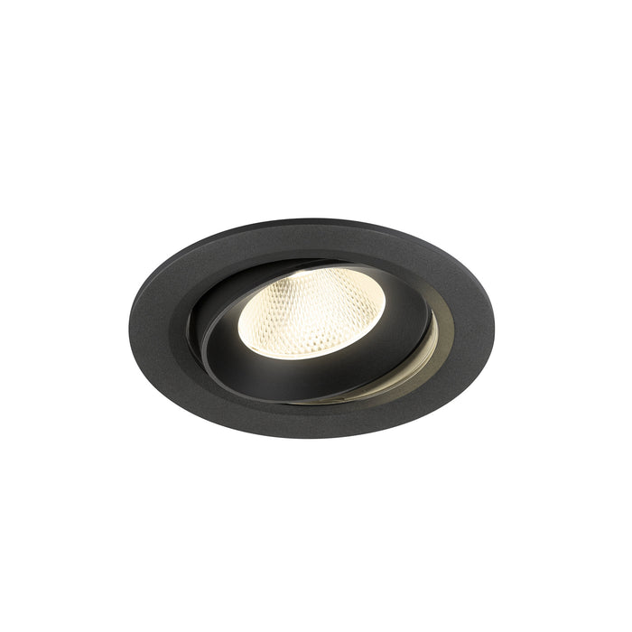 NUMINOS MOVE L, Recessed ceiling light, 4000 K, 20°, IP20, round, black