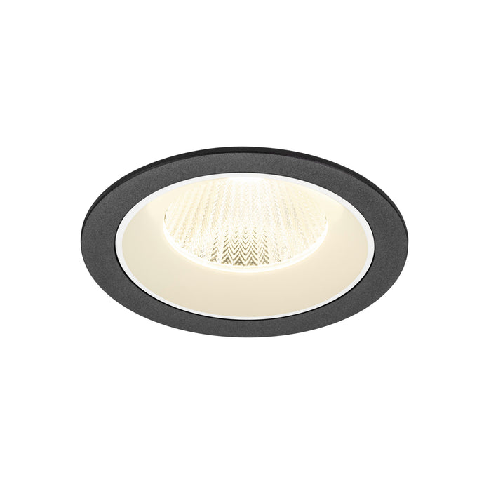 NUMINOS L, Recessed ceiling light, 4000 K, 40°, IP20, round, black / white