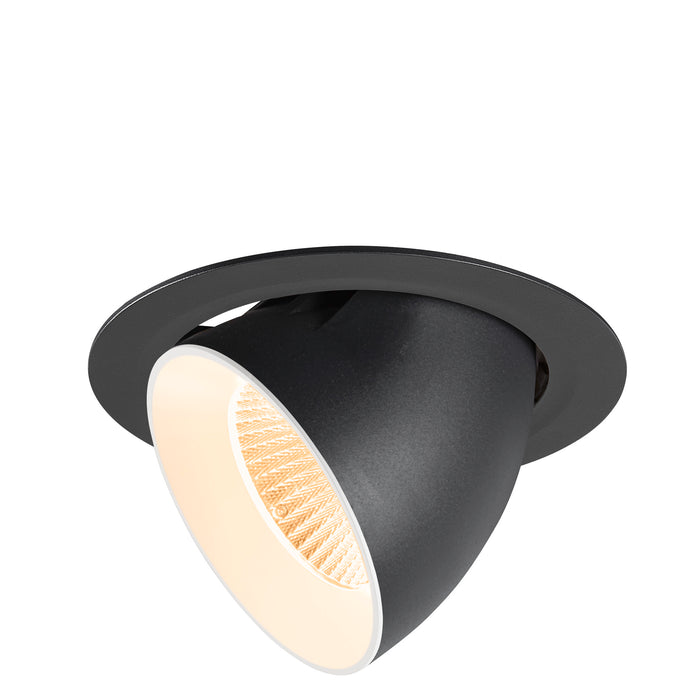 NUMINOS GIMBLE XL, Recessed ceiling light, 2700 K, 40°, black / white