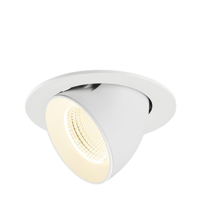 NUMINOS GIMBLE L, Recessed ceiling light, 4000 K, 55°, IP20, round, white