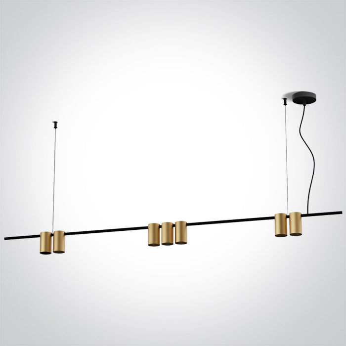 BRUSHED BRASS PENDANT GU10 7x7W IP20 100-240V