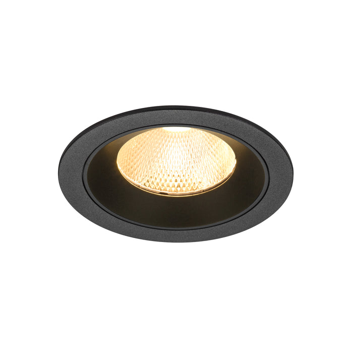 NUMINOS L, Recessed ceiling light, 3000 K, 20°, IP20, round, black