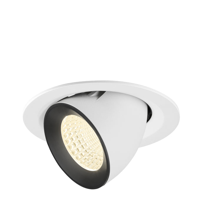 NUMINOS GIMBLE M, white/black recessed ceiling light 4000 K 55°