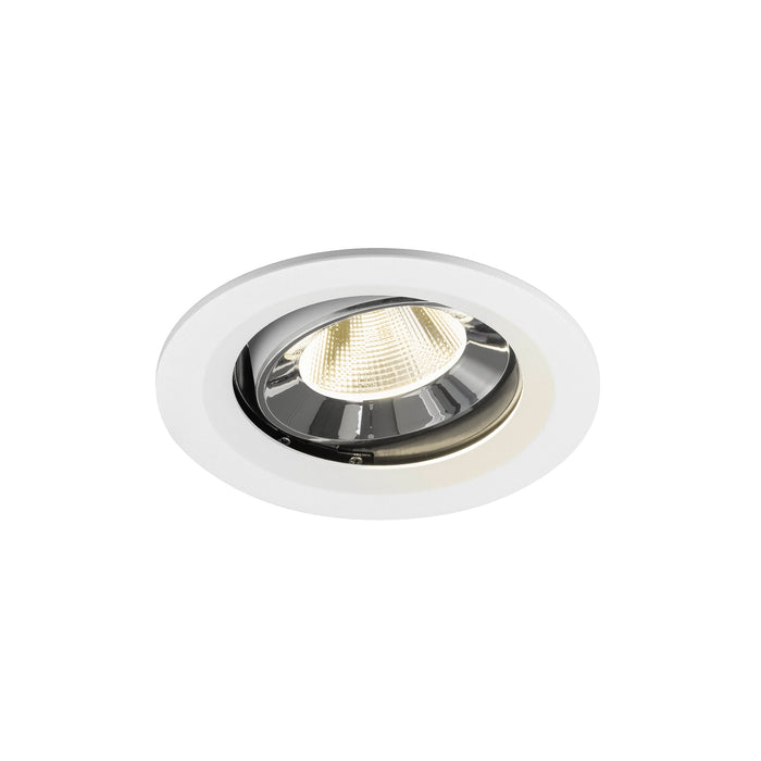 NUMINOS MOVE M, white/chrom recessed ceiling light 4000 K 20°