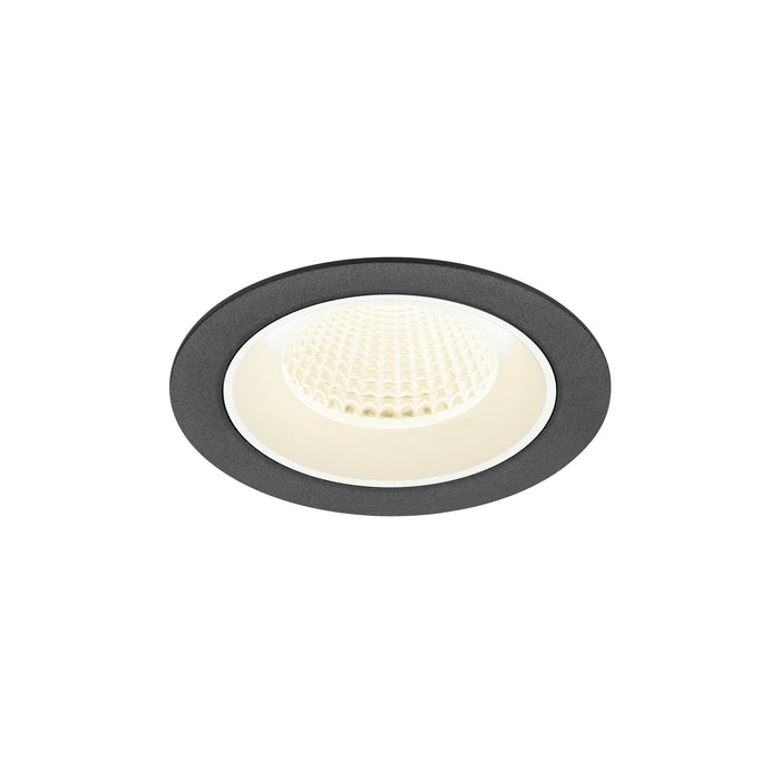 NUMINOS M, Recessed ceiling light, 4000 K, 40°, IP20, round, black / white