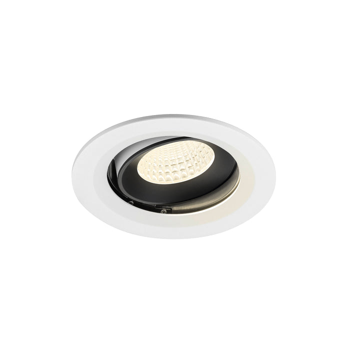 NUMINOS MOVE M, white/black recessed ceiling light 4000 K 55°