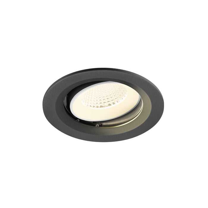 NUMINOS MOVE M, Recessed ceiling light, 4000 K, 40°, IP20, round, black / white