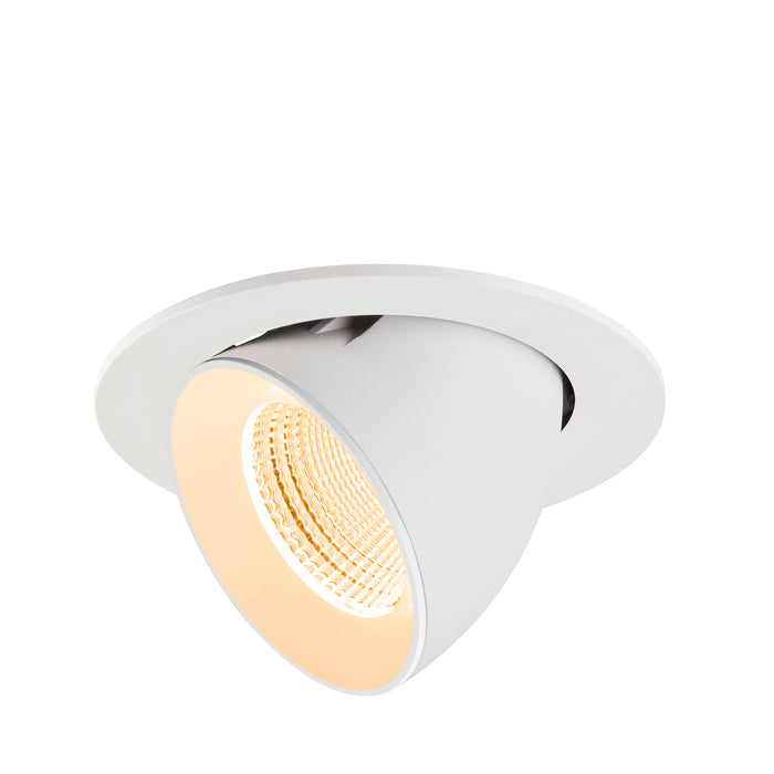 NUMINOS GIMBLE L, Recessed ceiling light, 2700 K, 55°, IP20, round, white