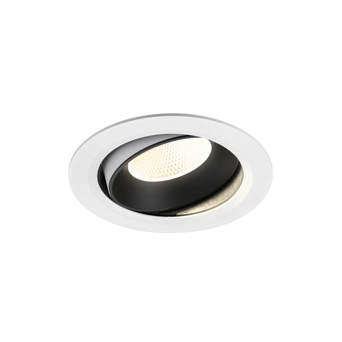 NUMINOS MOVE XL, white/black recessed ceiling light 4000 K 20°