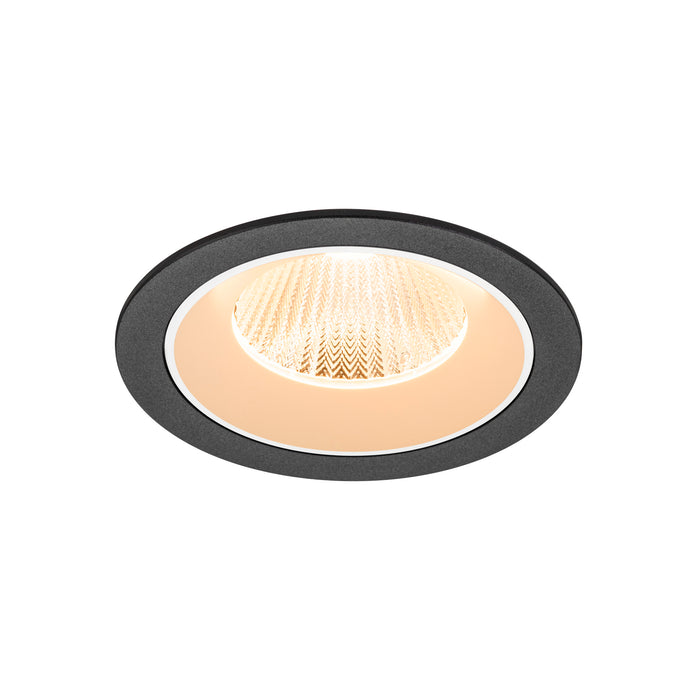 NUMINOS L, Recessed ceiling light, 2700 K, 40°, IP20, round, black / white