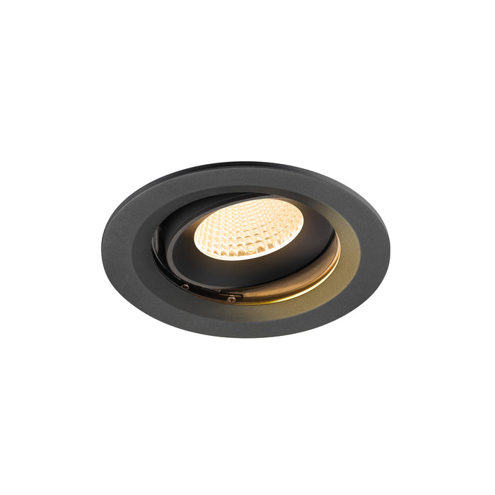 NUMINOS MOVE M, Recessed ceiling light, 3000 K, 40°, IP20, round, black