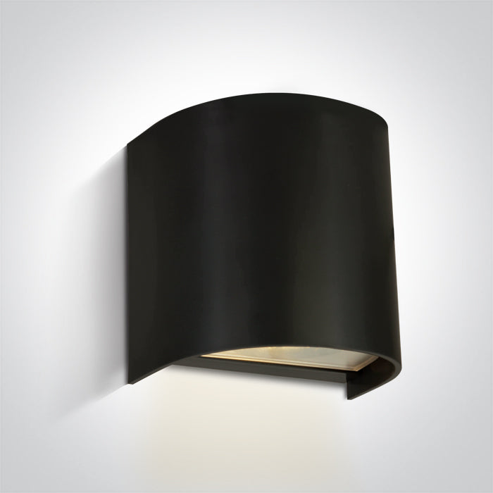 BLACK WALL LIGHT GU10 6W IP65 100-240V