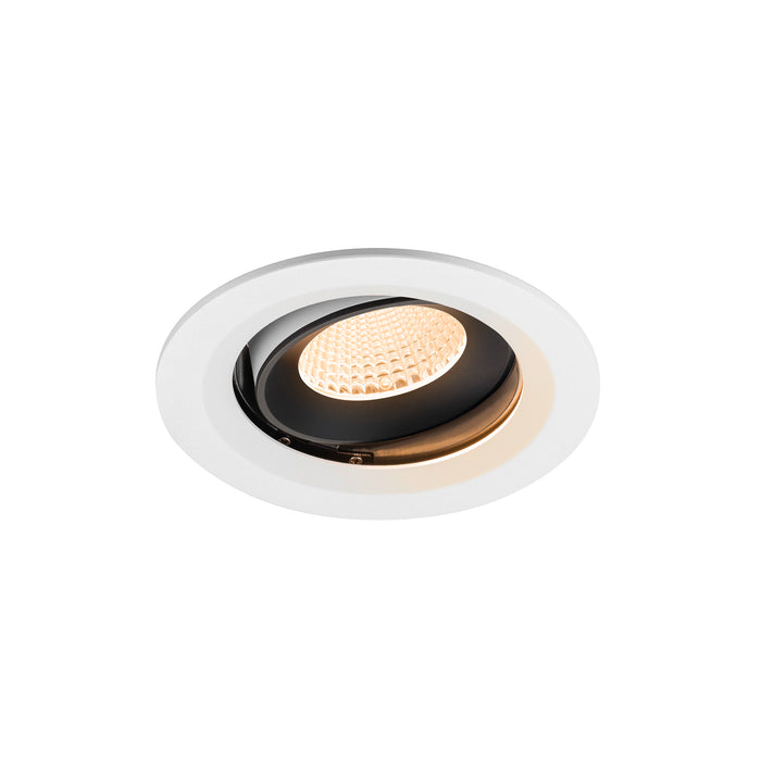 NUMINOS MOVE M, white/black recessed ceiling light 2700 K 40°