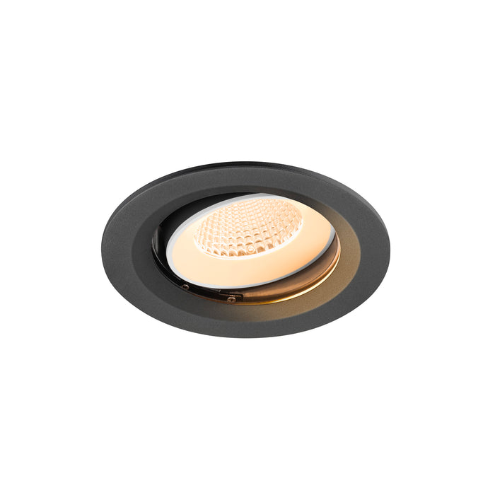NUMINOS MOVE M, Recessed ceiling light, 2700 K, 40°, IP20, round, black / white