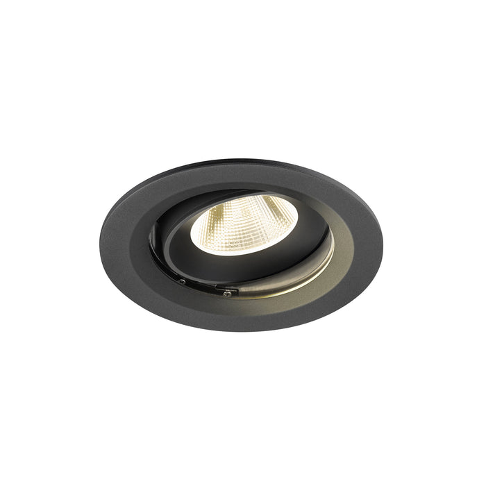 NUMINOS MOVE M, Recessed ceiling light, 4000 K, 20°, IP20, round, black