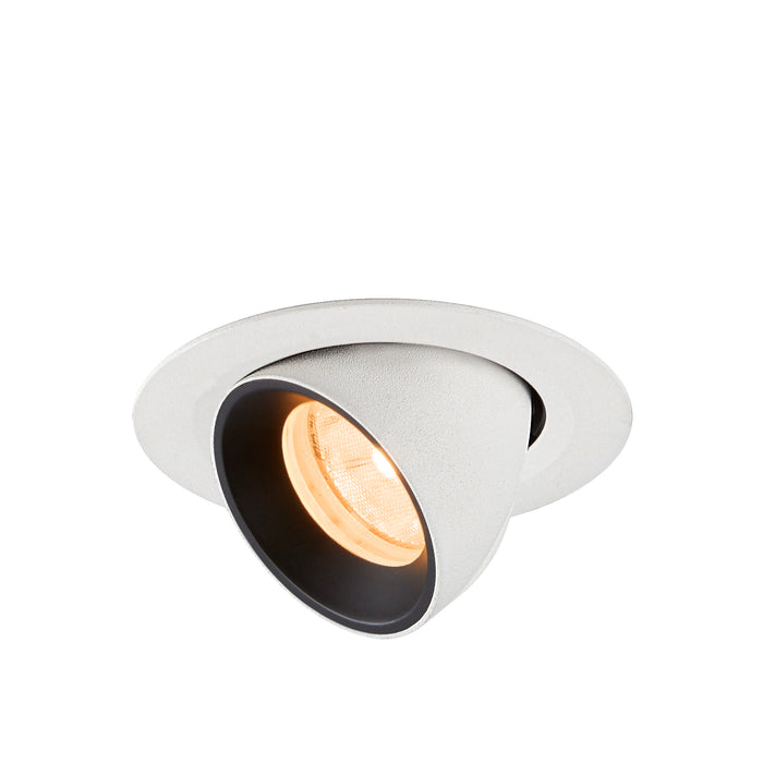 NUMINOS GIMBLE XS, white/black recessed ceiling light 2700 K 20°