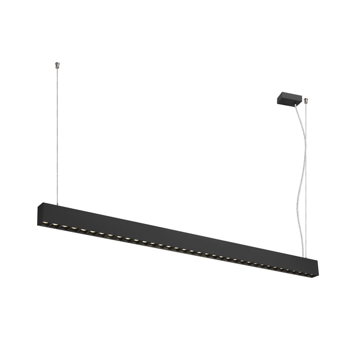 GLENOS PRO, pendant light, 1.5m, DALI, UGR16, pendant length 210 cm, 4000K, 75°, black