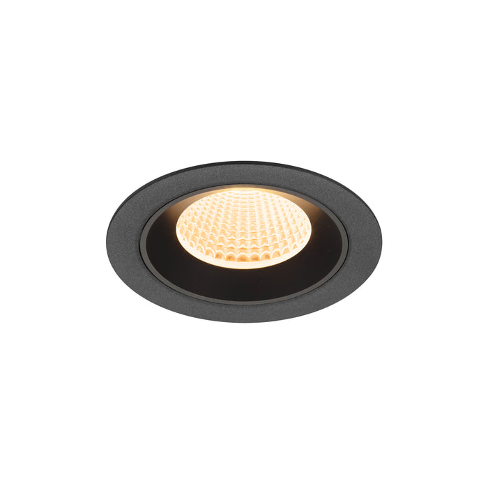 NUMINOS M, Recessed ceiling light, 2700 K, 40°, IP20, round, black