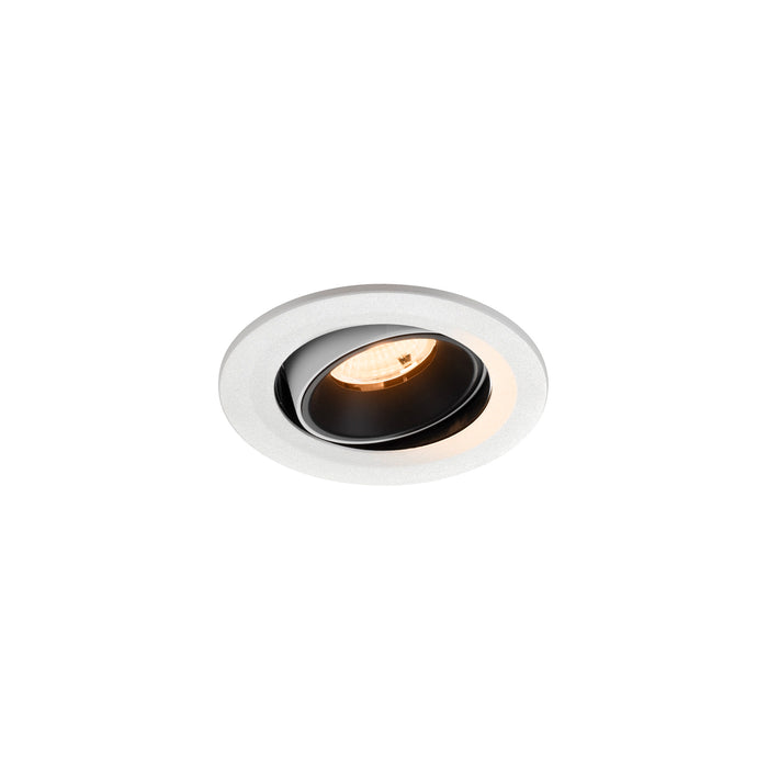 NUMINOS MOVE S, white/black recessed ceiling light 2700 K 55°