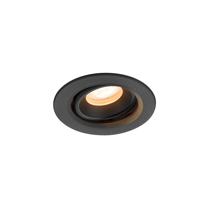 NUMINOS MOVE XS, Recessed ceiling light, 2700 K, 55°, IP20, round, black