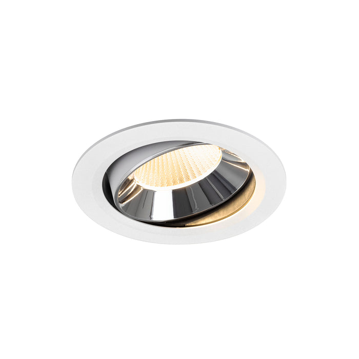 NUMINOS MOVE XL, white/chrom recessed ceiling light 3000 K 40°