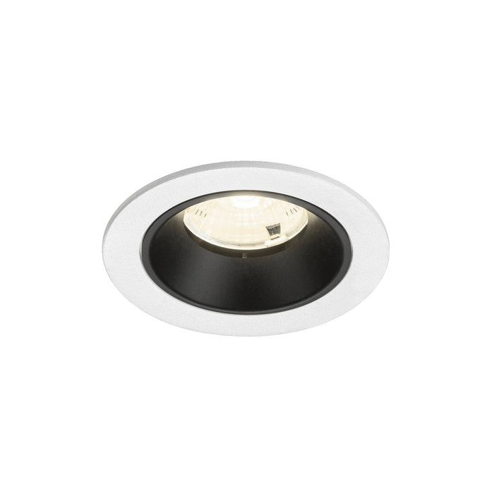 NUMINOS S, white/black recessed ceiling light 4000 K 55°
