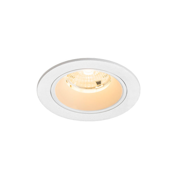 NUMINOS S, Recessed ceiling light, 3000 K, 55°, IP20, round, white