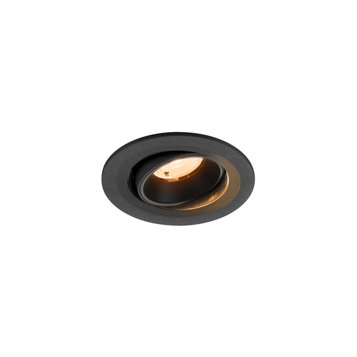 NUMINOS MOVE S, Recessed ceiling light, 2700 K, 40°, IP20, round, black