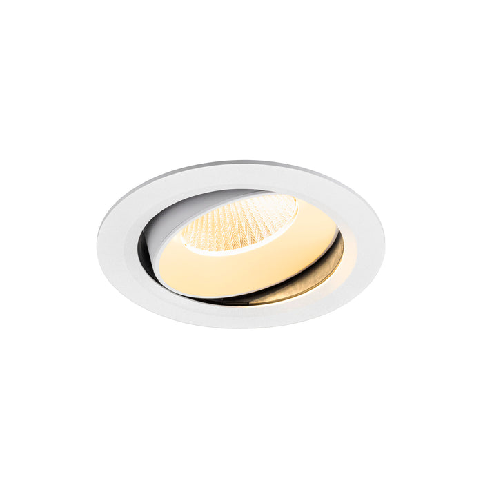 NUMINOS MOVE XL, Recessed ceiling light, 3000 K, 40°, IP20, round, white