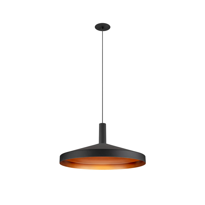 LALU SET, pendant light, LED base, TETRA 36, PHASE, Recessed, pendant length 200 cm, 2700/3000 K, 40°, black