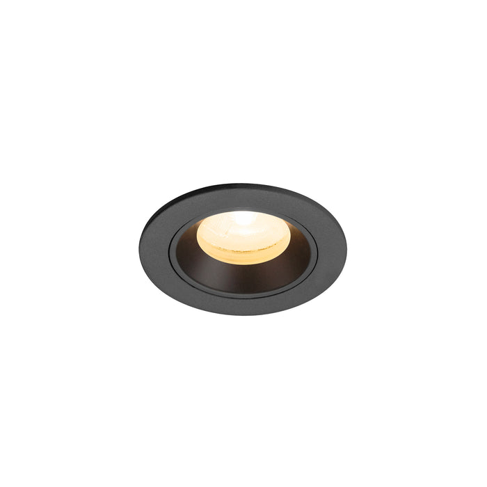 NUMINOS XS, Recessed ceiling light, 3000 K, 20°, IP20, round, black
