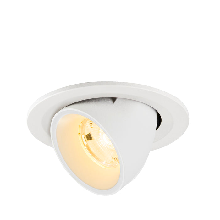 NUMINOS GIMBLE S, Recessed ceiling light, 3000 K, 20°, IP20, round, white