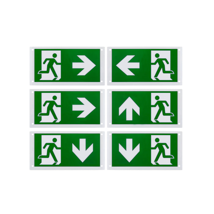 P-LIGHT, set of 6, pictogram foil, B: 15.5 H: 30 cm, green