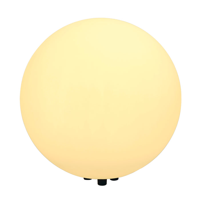 ROTOBALL FLOOR 50, outdoor floor stand, TC-(D,H,T,Q)SE, IP44, ball, white, Ø 50 cm, max. 24 W