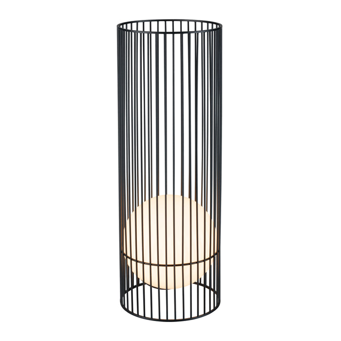 GRID SUN, outdoor free-standing light, 2700K, IP44/IP65, black / milky